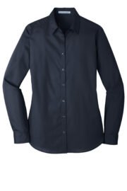 Port Authority® Women's Long Sleeve Carefree Poplin Shirt - Image 14