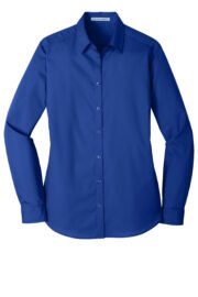 Port Authority® Women's Long Sleeve Carefree Poplin Shirt - Image 16