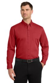 Port Authority® Long Sleeve Carefree Poplin Shirt - Image 13
