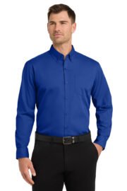 Port Authority® Long Sleeve Carefree Poplin Shirt - Image 17