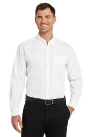 Port Authority® Long Sleeve Carefree Poplin Shirt - Image 19