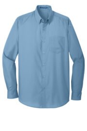 Port Authority® Long Sleeve Carefree Poplin Shirt - Image 6