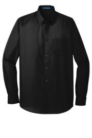 Port Authority® Long Sleeve Carefree Poplin Shirt - Image 2