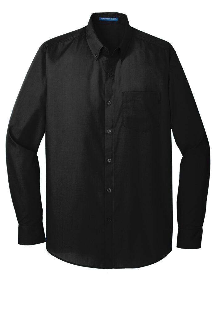Port Authority® Long Sleeve Carefree Poplin Shirt - Image 2