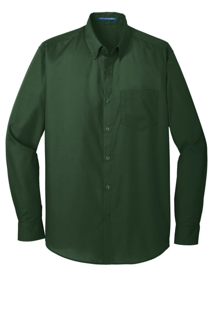 Port Authority® Long Sleeve Carefree Poplin Shirt - Image 8