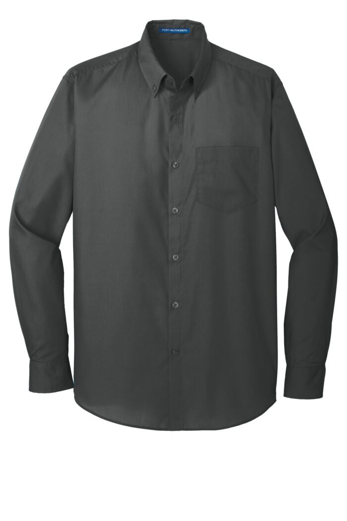 Port Authority® Long Sleeve Carefree Poplin Shirt - Image 10