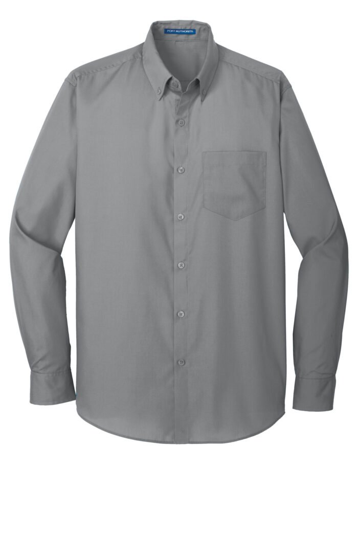 Port Authority® Long Sleeve Carefree Poplin Shirt - Image 12
