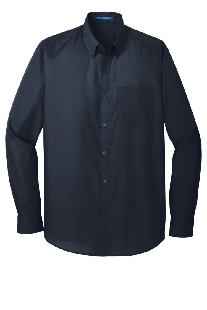 Port Authority® Long Sleeve Carefree Poplin Shirt - Image 16