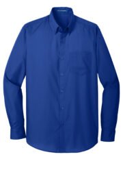 Port Authority® Long Sleeve Carefree Poplin Shirt - Image 18