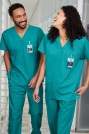 Wink® Unisex WorkFlex Chest Pocket V-Neck Top - Image 10