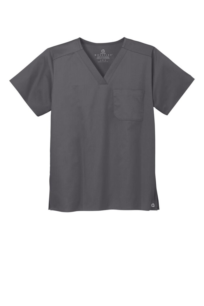 Wink® Unisex WorkFlex Chest Pocket V-Neck Top - Image 5