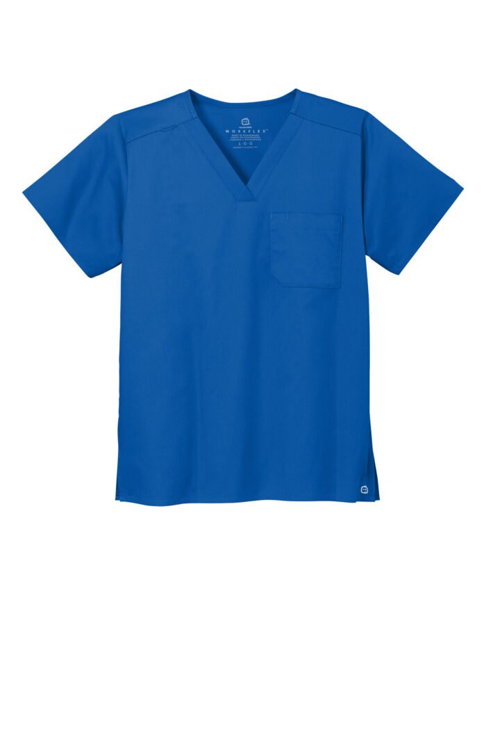 Wink® Unisex WorkFlex Chest Pocket V-Neck Top - Image 6