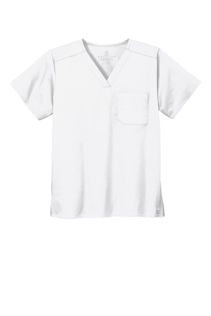 Wink® Unisex WorkFlex Chest Pocket V-Neck Top - Image 8