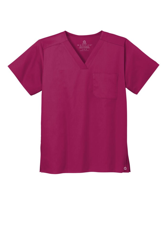 Wink® Unisex WorkFlex Chest Pocket V-Neck Top - Image 9