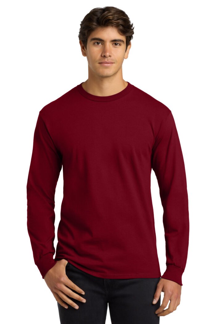 Gildan® Ultra Cotton® 100% US Cotton Long Sleeve T-Shirt - Image 3