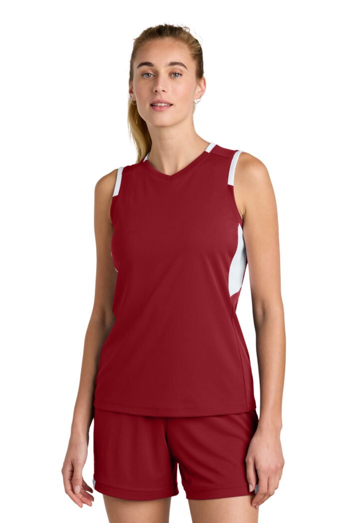 Sport-Tek® Women’s Club Sleeveless V-Neck - Image 3
