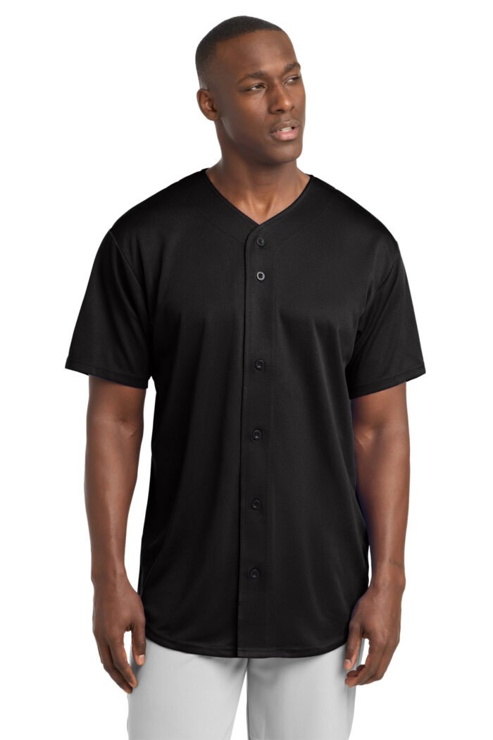 Sport-Tek® PosiCharge® Tough Mesh Full-Button Jersey - Image 2