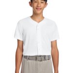 Sport-Tek® Youth PosiCharge® Tough Mesh Full-Button Jersey