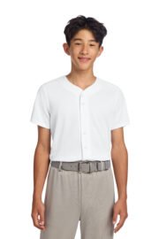 Sport-Tek® Youth PosiCharge® Tough Mesh Full-Button Jersey