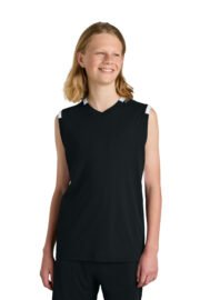 Sport-Tek® Youth Club Sleeveless V-Neck - Image 2