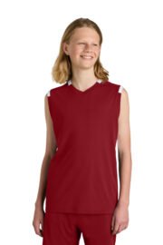 Sport-Tek® Youth Club Sleeveless V-Neck - Image 12