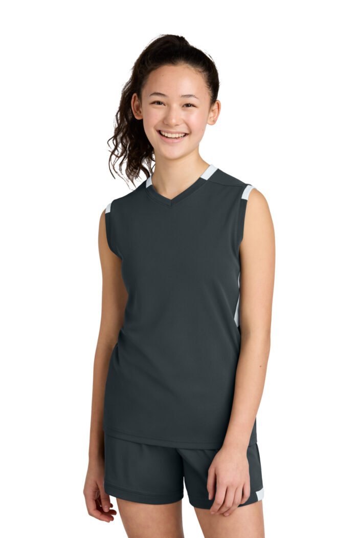 Sport-Tek® Youth Club Sleeveless V-Neck - Image 9