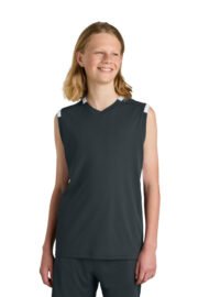 Sport-Tek® Youth Club Sleeveless V-Neck - Image 10