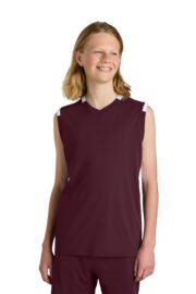 Sport-Tek® Youth Club Sleeveless V-Neck - Image 8