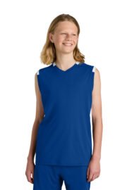 Sport-Tek® Youth Club Sleeveless V-Neck - Image 4