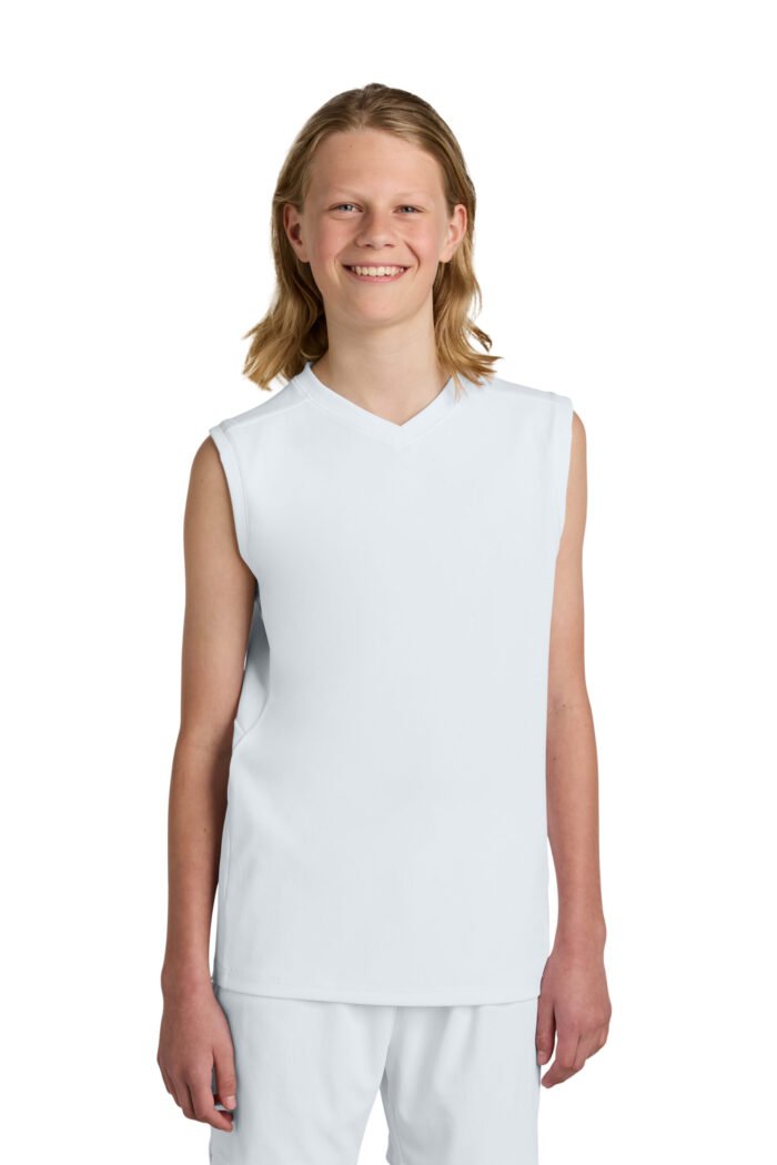 Sport-Tek® Youth Club Sleeveless V-Neck - Image 14