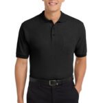Port Authority® Silk Touch™ Polo with Pocket