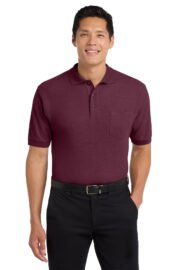 Port Authority® Silk Touch™ Polo with Pocket - Image 2