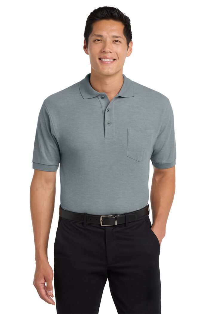 Port Authority® Silk Touch™ Polo with Pocket - Image 8