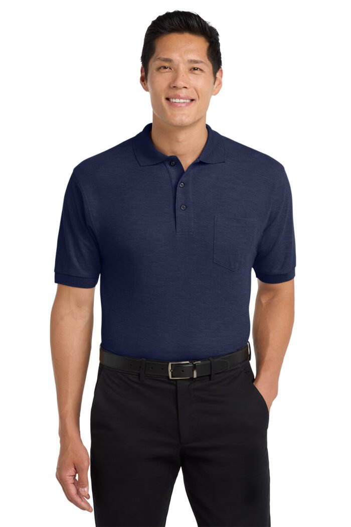 Port Authority® Silk Touch™ Polo with Pocket - Image 6