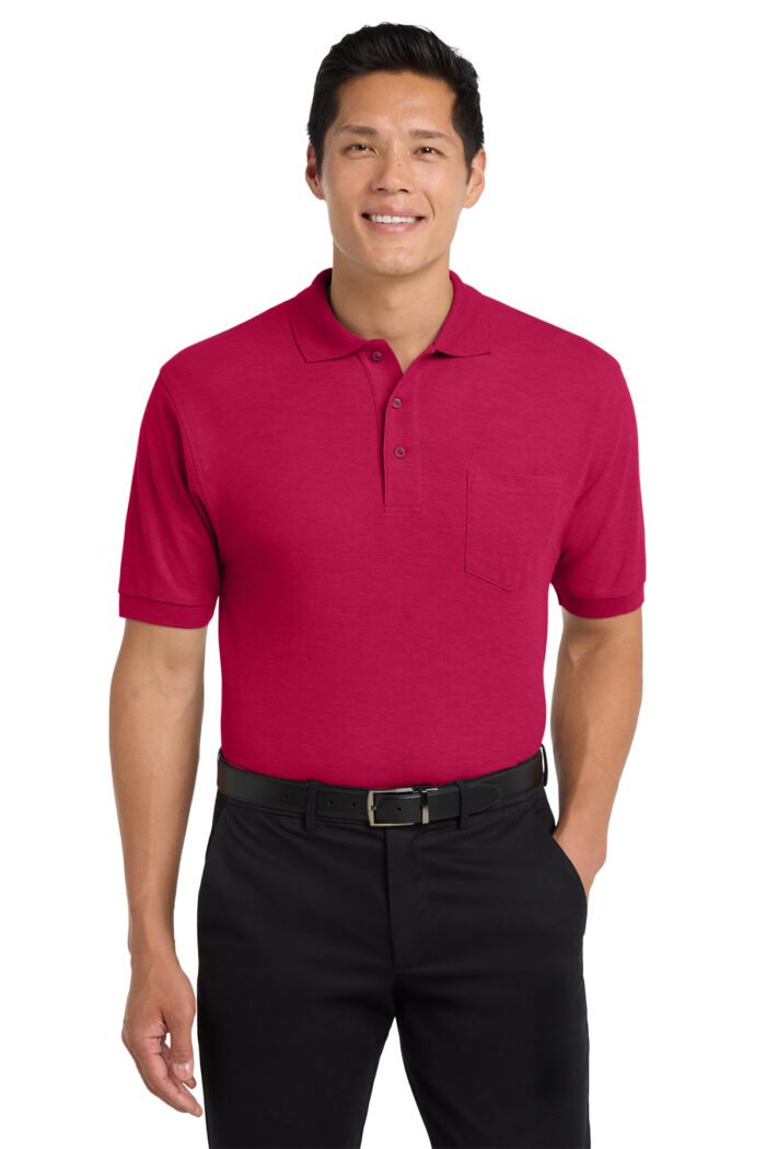 Port Authority® Silk Touch™ Polo with Pocket - Image 5