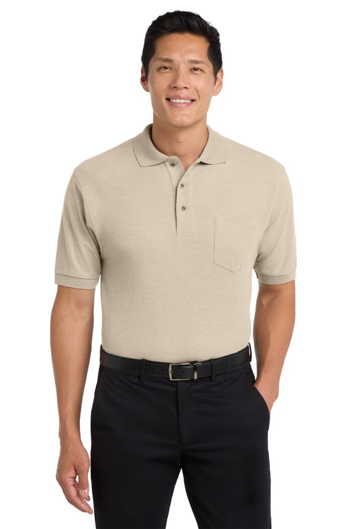 Port Authority® Silk Touch™ Polo with Pocket - Image 3