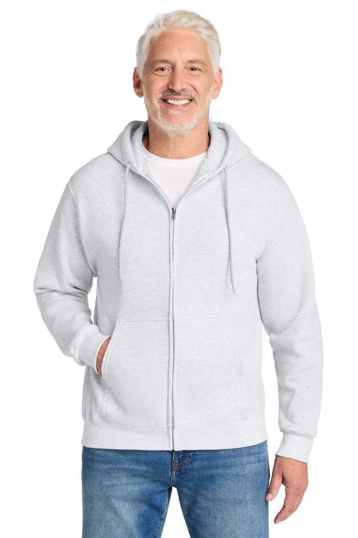 Port & Co® Core Fleece Full-Zip Hooded Sweatshirt - Image 2