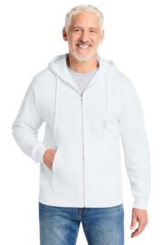 Port & Co® Core Fleece Full-Zip Hooded Sweatshirt - Image 3