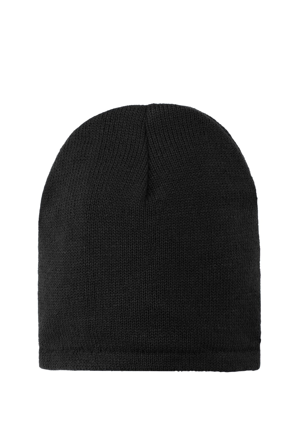 6958_Black-1-CP91LBlackCapFront2_1200W Port Authority® Fleece-Lined Beanie Cap - Image 1