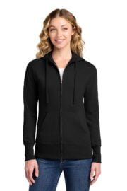 Port & Co® Women's Core Fleece Full-Zip Hooded Sweatshirt