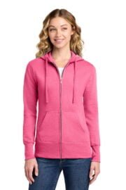 Port & Co® Women's Core Fleece Full-Zip Hooded Sweatshirt - Image 5
