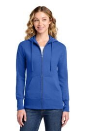 Port & Co® Women's Core Fleece Full-Zip Hooded Sweatshirt - Image 4