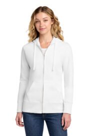 Port & Co® Women's Core Fleece Full-Zip Hooded Sweatshirt - Image 3