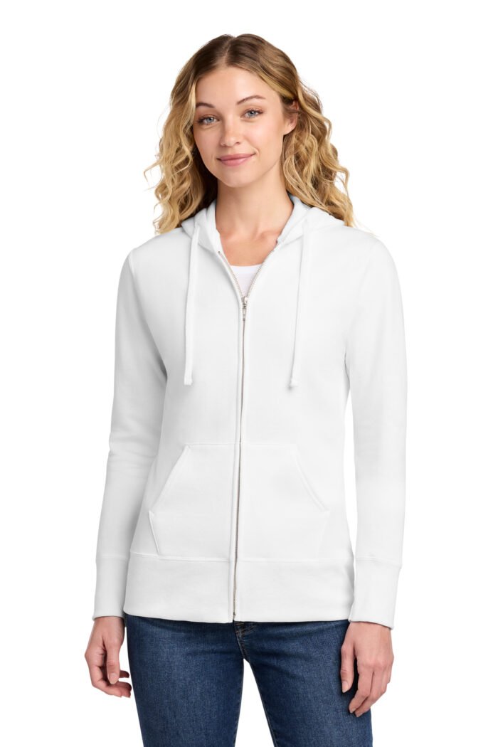 Port & Co® Women's Core Fleece Full-Zip Hooded Sweatshirt - Image 3