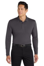 Port Authority® Dry Zone® UV Micro-Mesh Long Sleeve Polo - Image 2