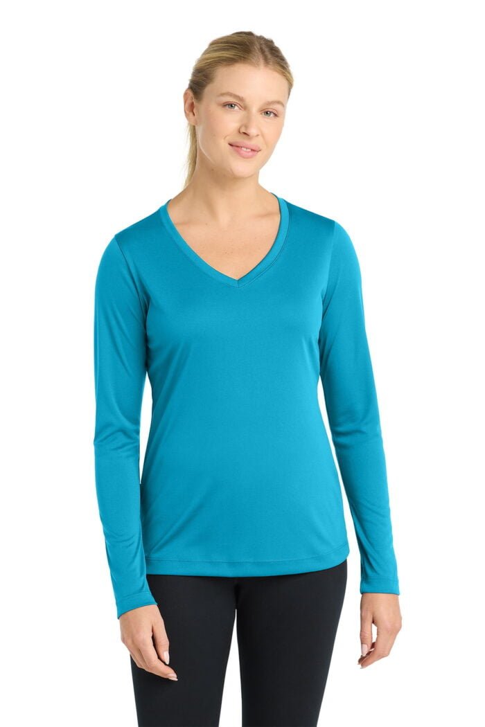 Sport-Tek® Women's Long Sleeve PosiCharge® Competitor™ V-Neck Tee - Image 16