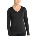 Sport-Tek® Women's Long Sleeve PosiCharge® Competitor™ V-Neck Tee
