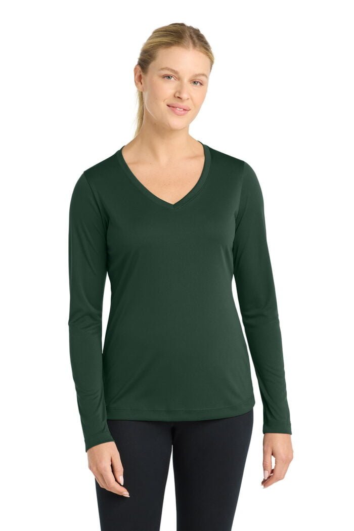 Sport-Tek® Women's Long Sleeve PosiCharge® Competitor™ V-Neck Tee - Image 14