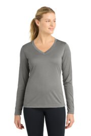 Sport-Tek® Women's Long Sleeve PosiCharge® Competitor™ V-Neck Tee - Image 13