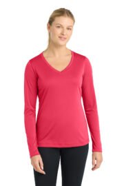 Sport-Tek® Women's Long Sleeve PosiCharge® Competitor™ V-Neck Tee - Image 12